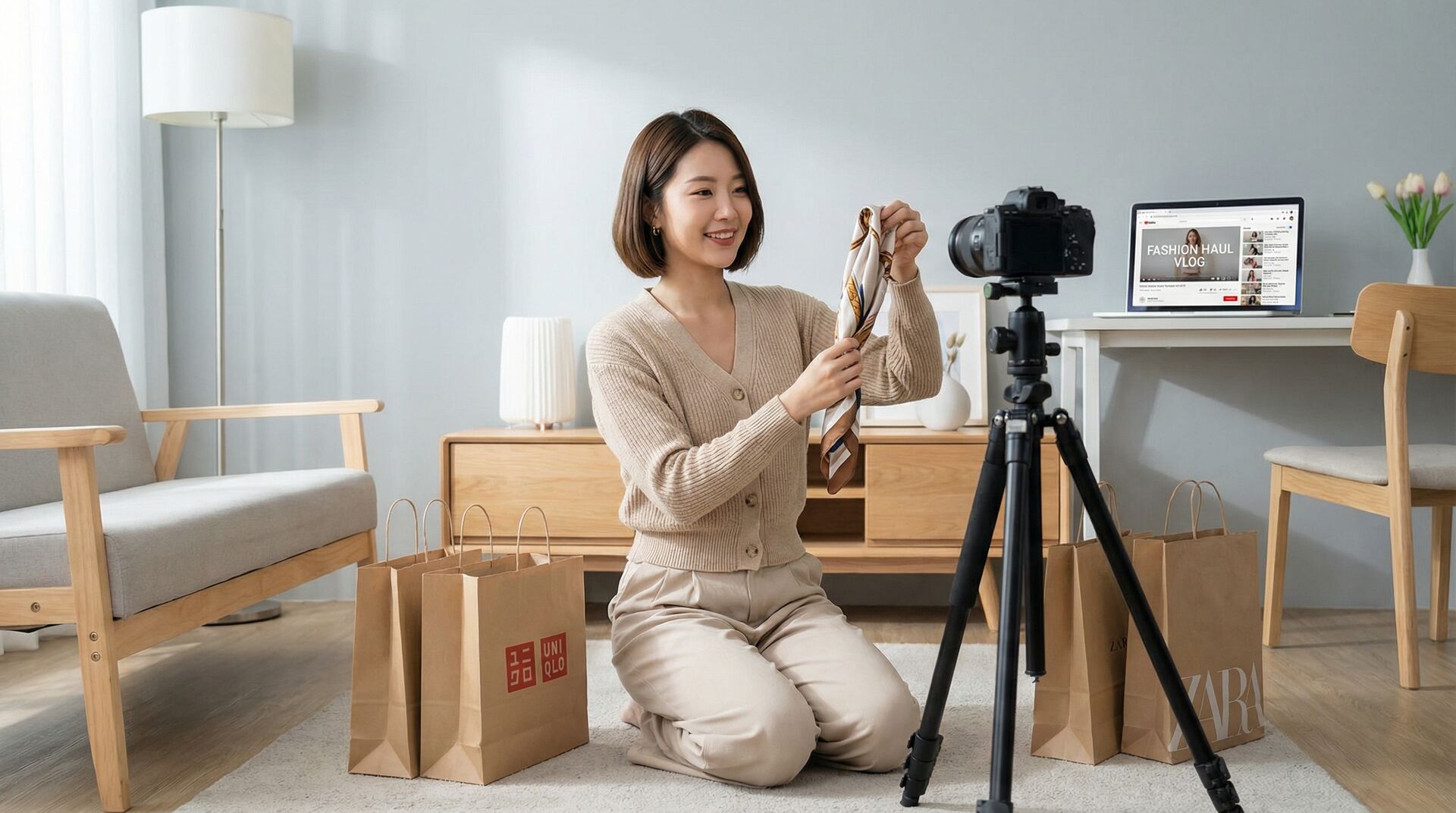 黄色仓库穿搭视频